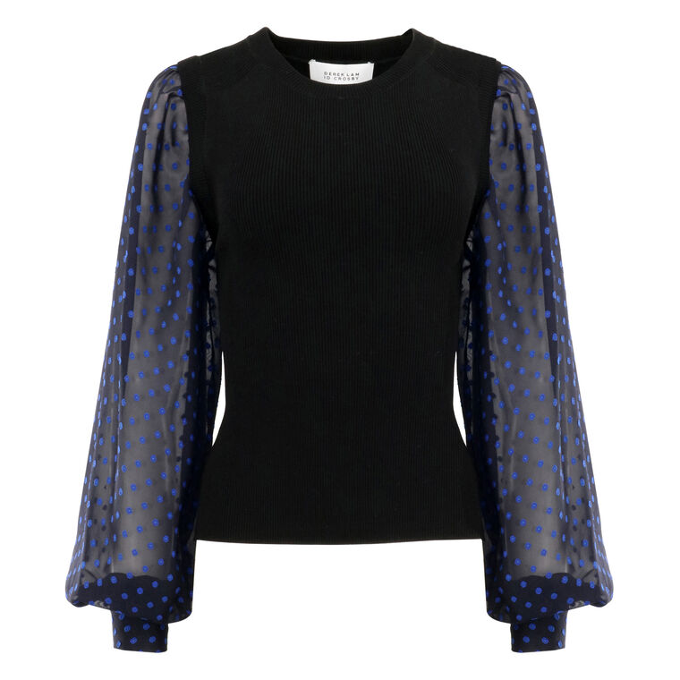 Cerina Mixed Media Sweater image number null