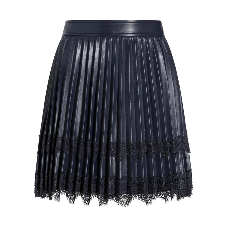 Laney Vegan Leather Mini Skirt image number null