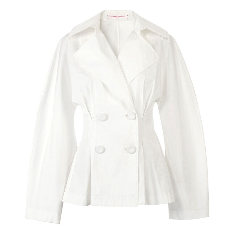 Double-Breasted Arc Sleeve Top image number null