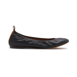 The Leather Ballerina Flat