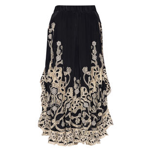 Gracelyn Cropped Lace Wide-Leg Pant