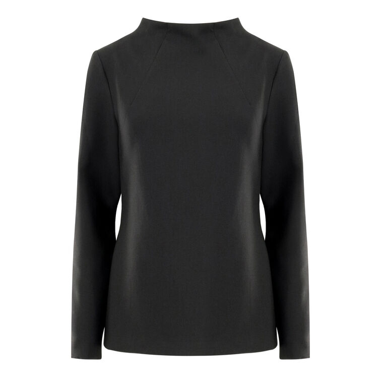 Baz High Neck Suiting Top image number null