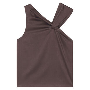 Astrid Sleeveless Draped Satin Top