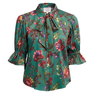 Fresco Floral Bow Fiona Top