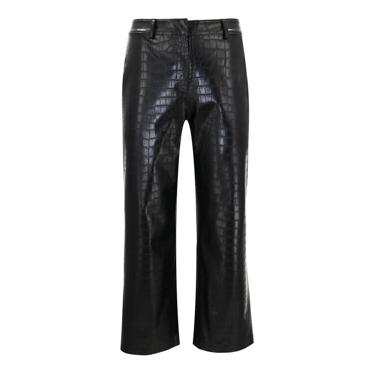 Bronte Vegan Leather Crocodile Embossed Pant image number null