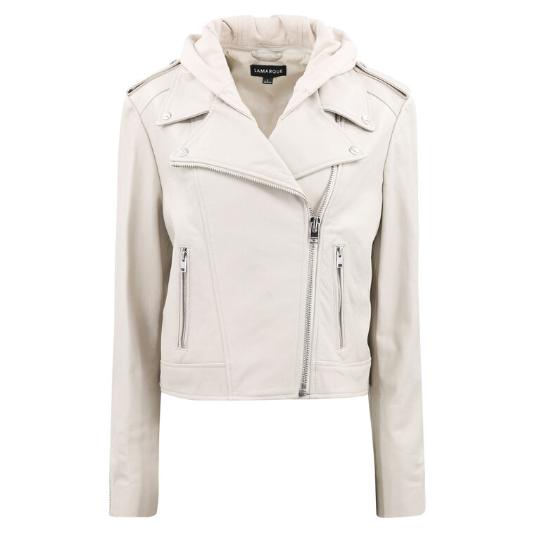Holy Biker Jacket With Removable Hood image number null