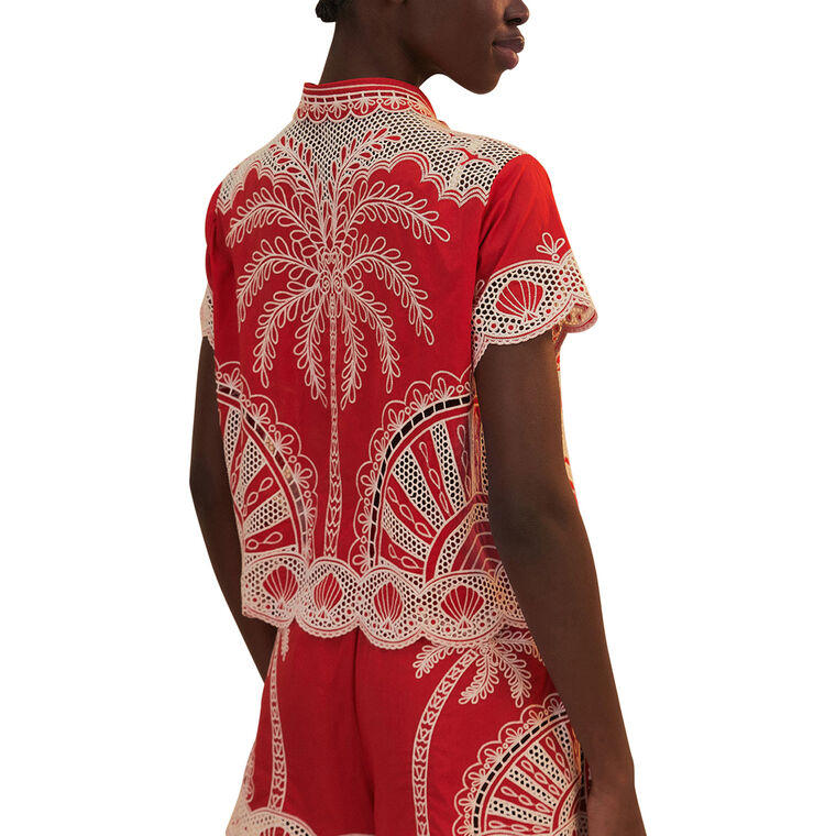Red Palm Trees Shirt image number null