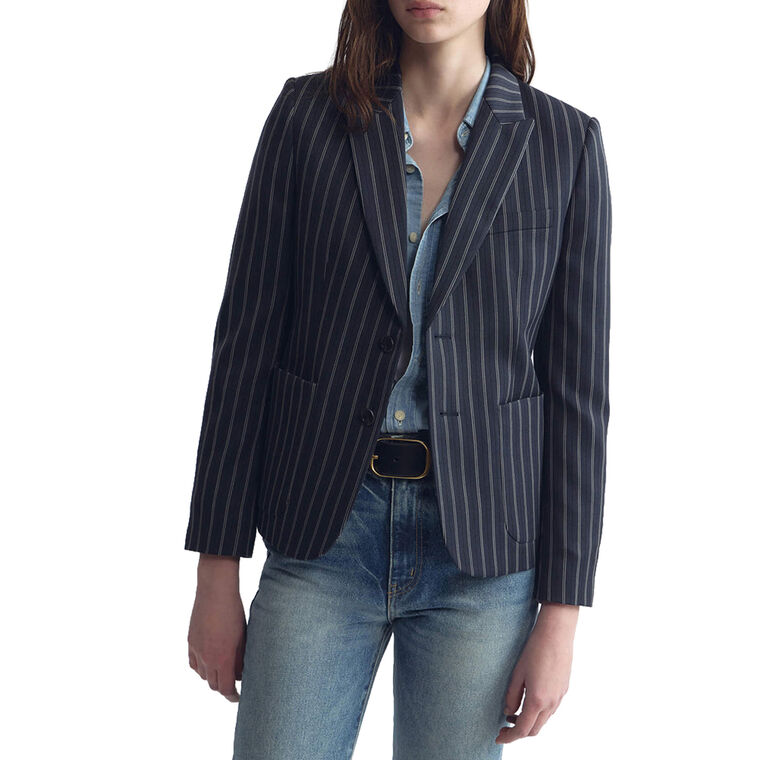 Delphine Shrunken Patch Pocket Blazer image number null