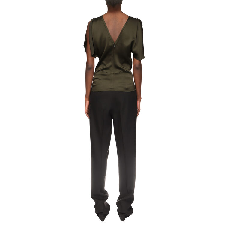 Short Draped Sleeve Top image number null