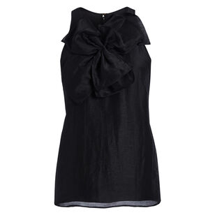 Indira Sleeveless Statement Bow Top