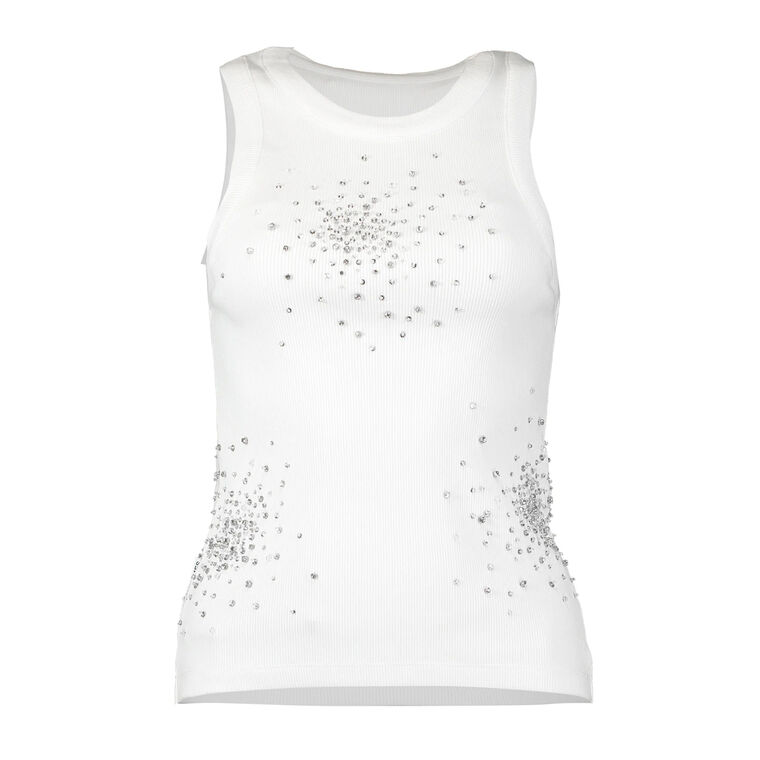 Embellished Rib Jersey Tank Top image number null