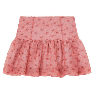 Shibori Organza Mini Skirt