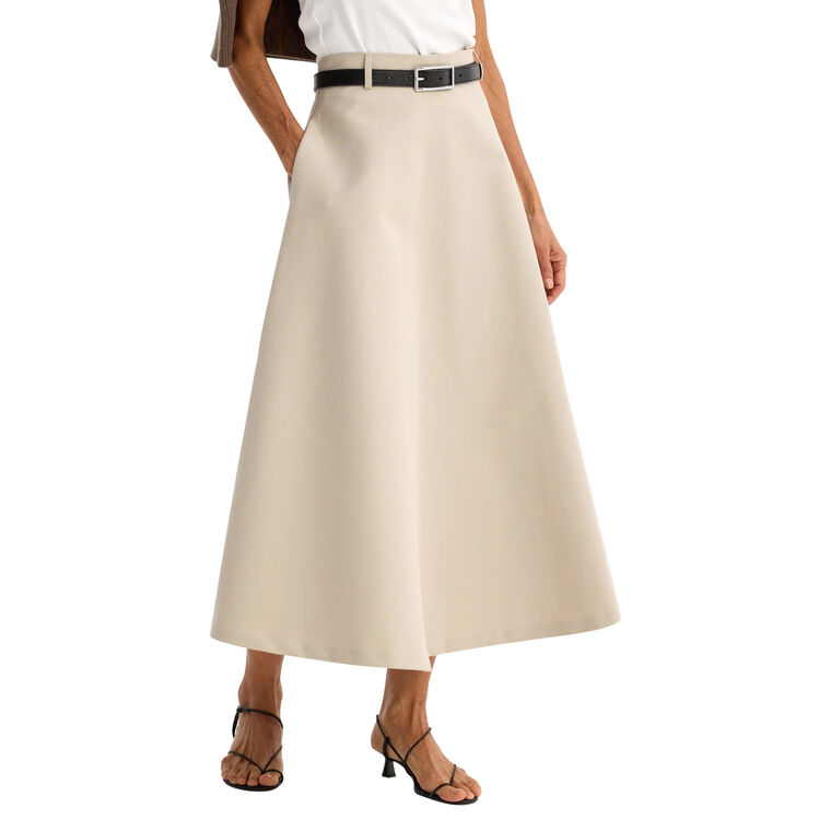 Voluminous A-Line Cotton Skirt image number null