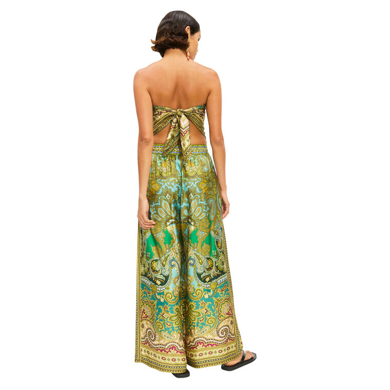 Clemenza Wide-Leg Silk Pant image number null
