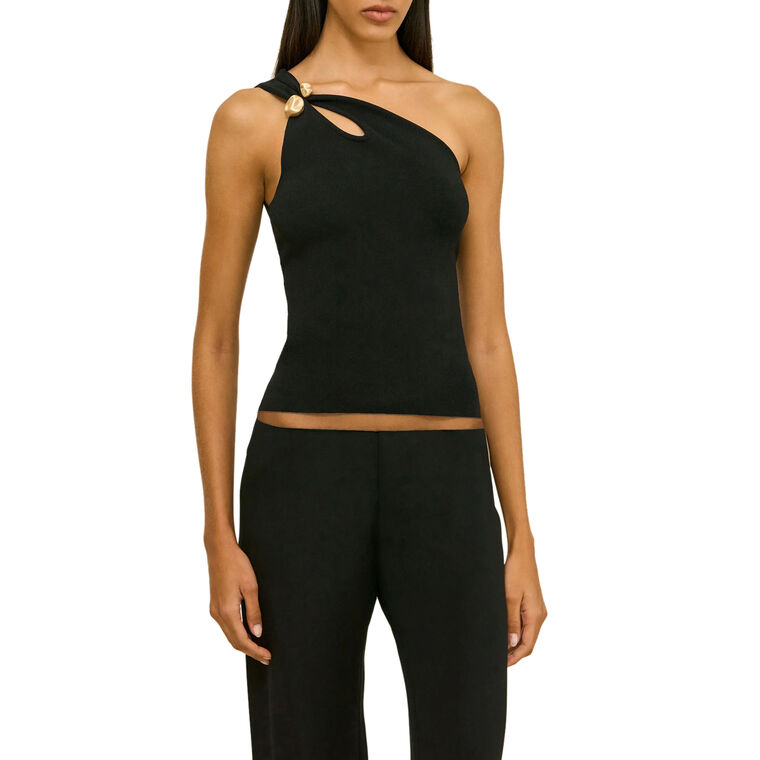 Anouk One-Shoulder Knit Top image number null
