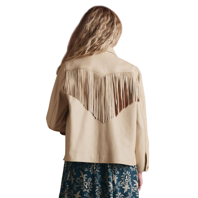 The Leather Fringe Jacket image number null