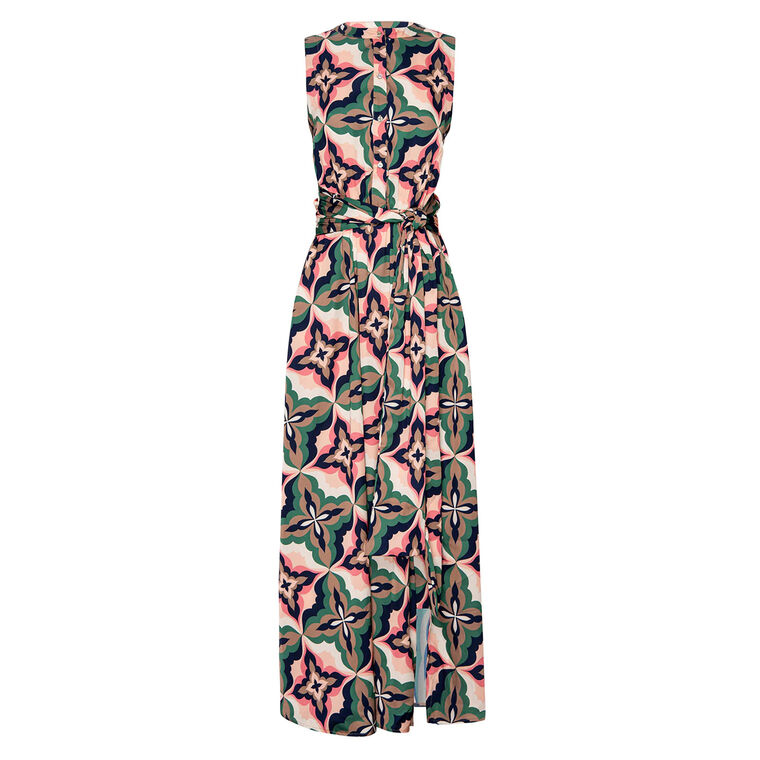 Anabella Sleeveless Satin Maxi Dress image number null