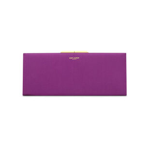 Midnight Small Clutch In Satin