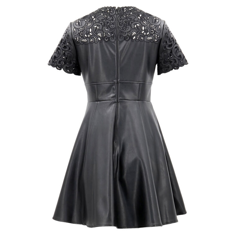 Hart Vegan Leather Cutout Dress image number null