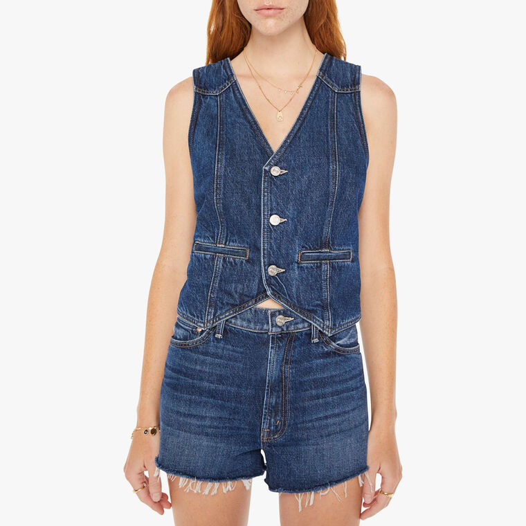 The Masked Rider Denim Vest image number null