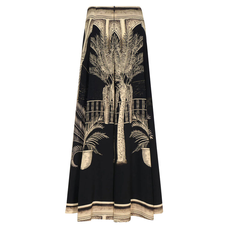 Poems Of The Sea Midi Skirt image number null