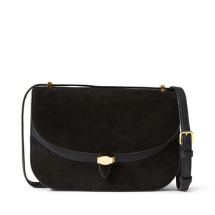 Suede Dash Saddle Bag