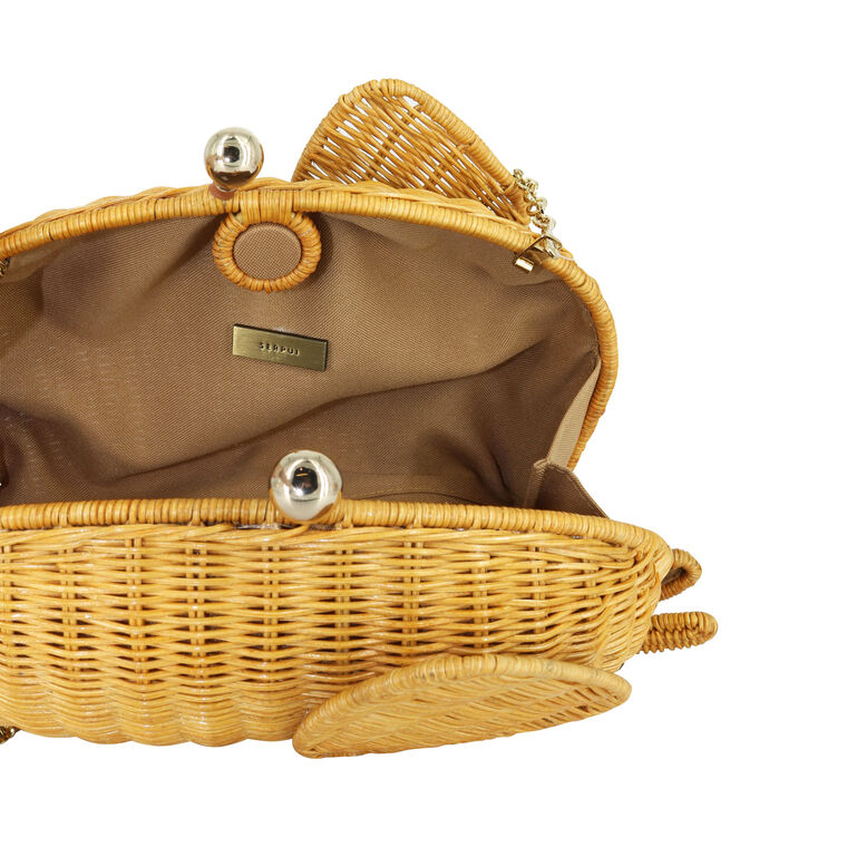 Alec Elephant Wicker Handbag image number null