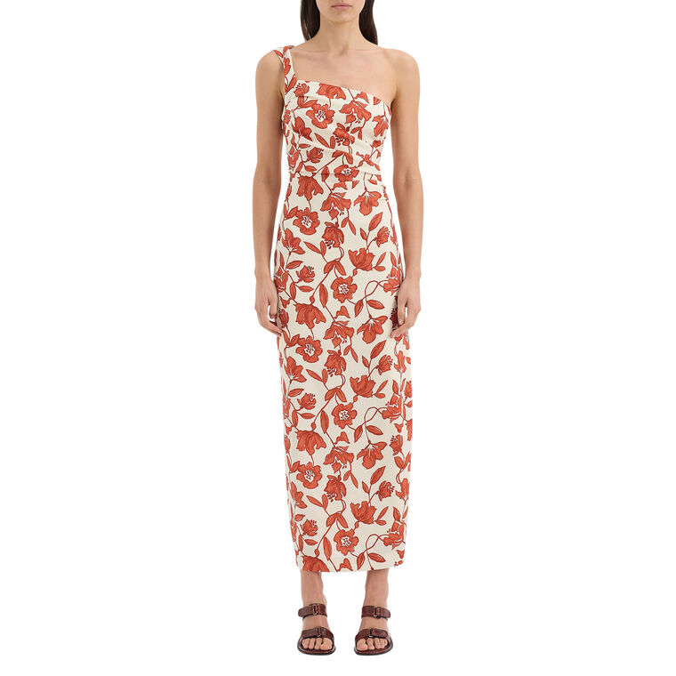 Chloe One Shoulder Midi Dress image number null