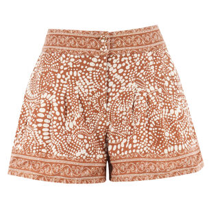 Quinn Printed Pleat Mini Short