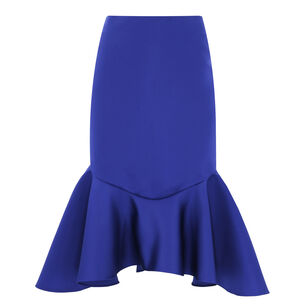 Flounce Pencil Skirt