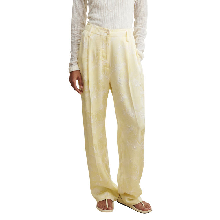 Belhurst Jacquard High-Rise Straight-Leg Pant image number null