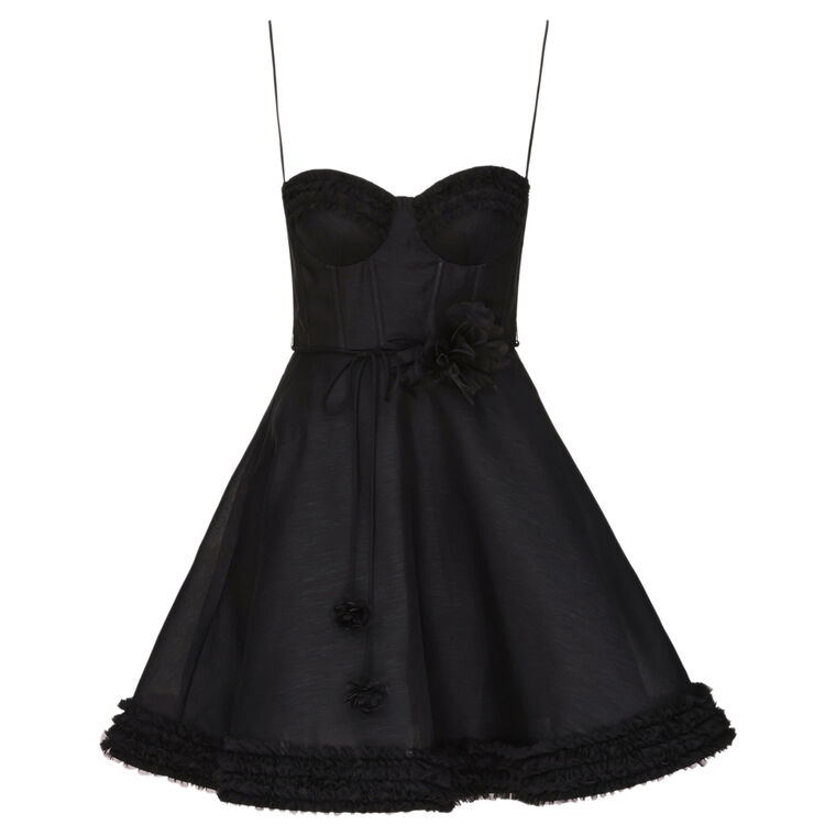 Luna Sleeveless Ruffle Mini Dress image number null