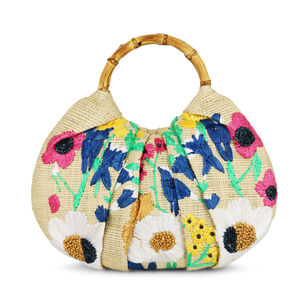 Hamper Flower Embroidery Bag