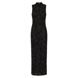 Sylven Sleeveless Beaded Maxi Dress