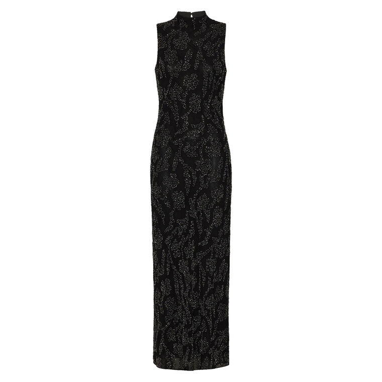 Sylven Sleeveless Beaded Maxi Dress image number null