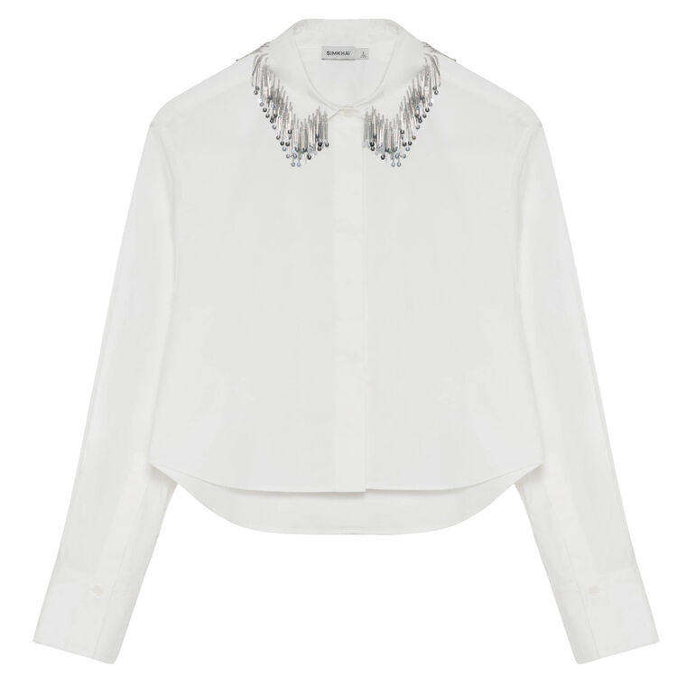 Renata Embellished Button Down Shirt image number null