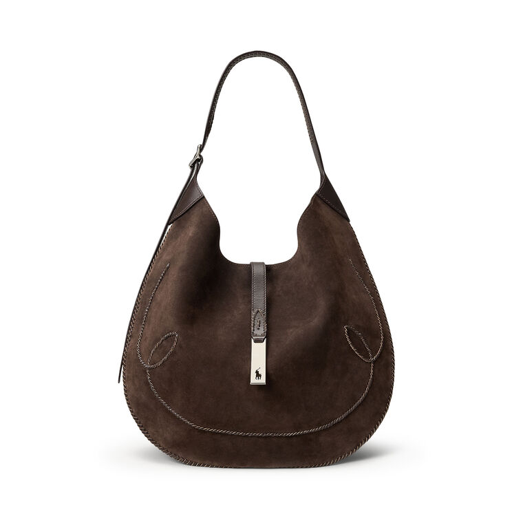 ID Suede Waist Stitch Shoulder Bag image number null