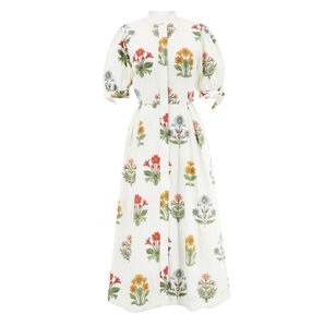 Brooklyn Short Sleeve Box Pleat Midi Dress