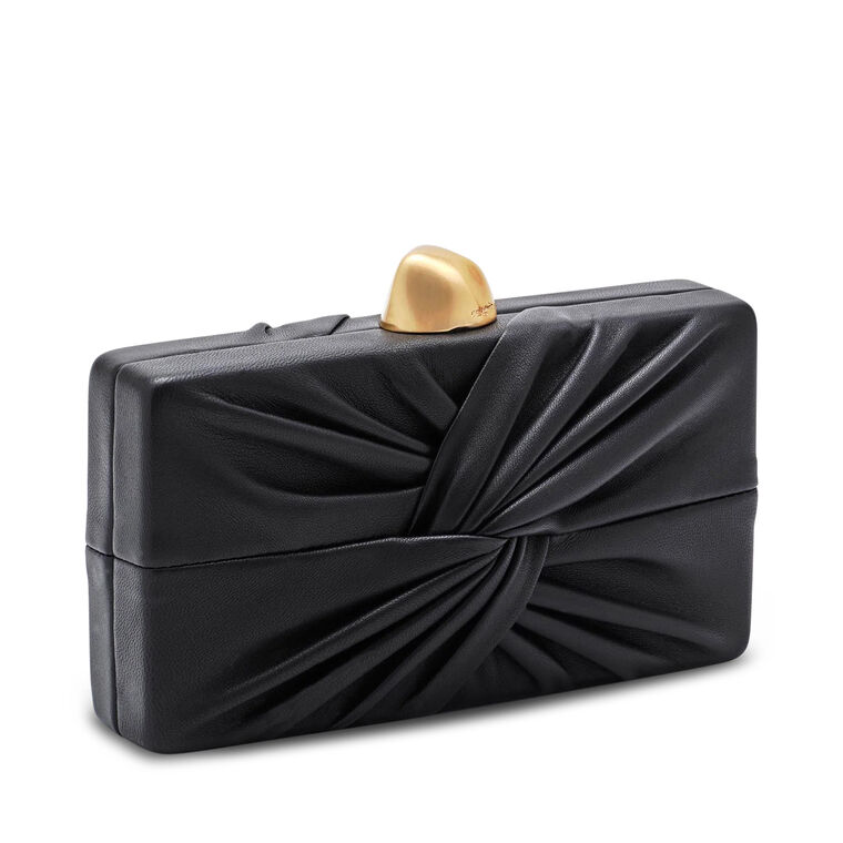 Lisse Knotted Leather Clutch image number null