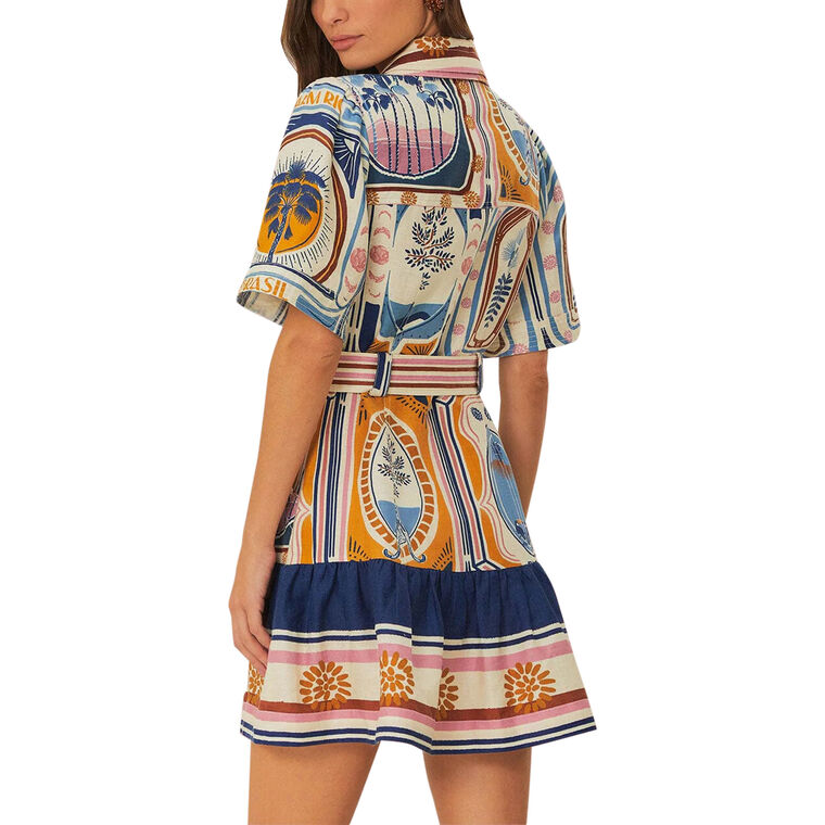 Stamps Short Sleeve Mini Dress image number null