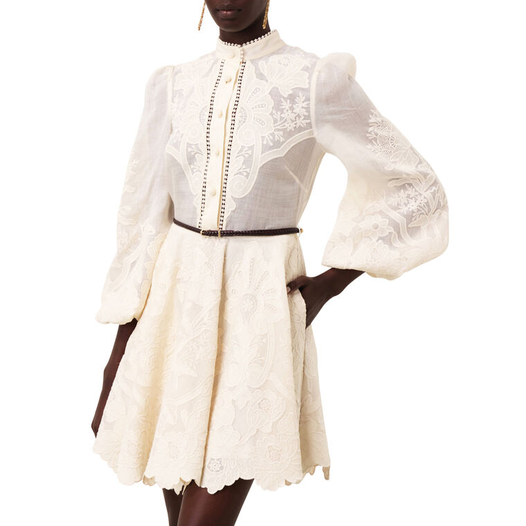 Ottie Embroidered Mini Dress image number null
