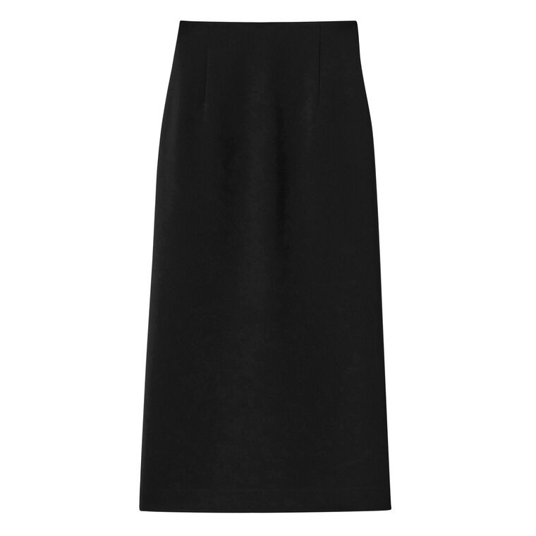 High Waisted Pencil Skirt With Back Slit image number null