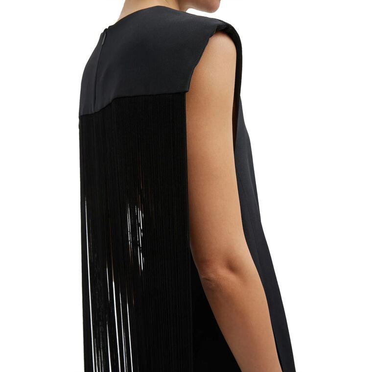 4-Ply Silk Fringed Dress image number null