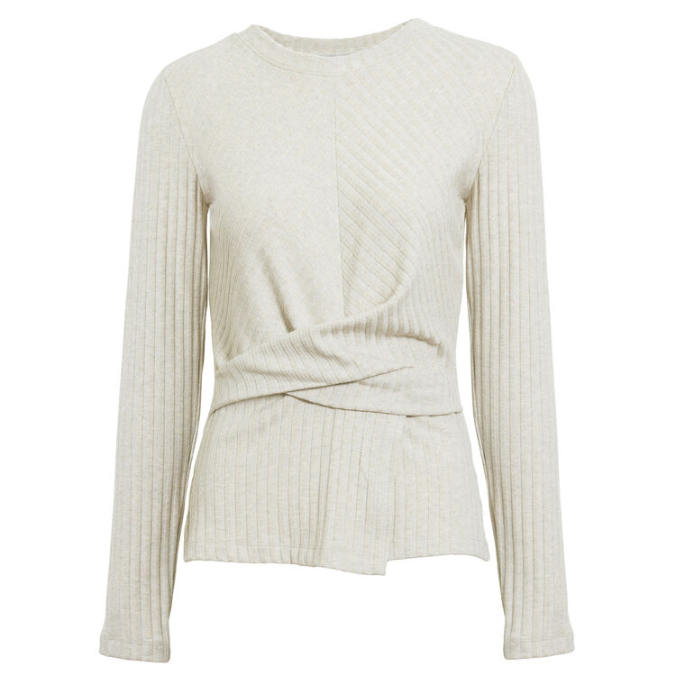 Long Sleeve Rib Knit Kelsey Top image number null