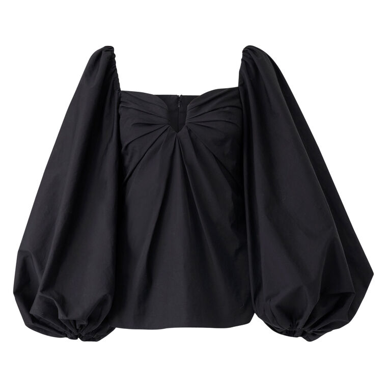 Puff Sleeve Sweetheart Neckline Top image number null