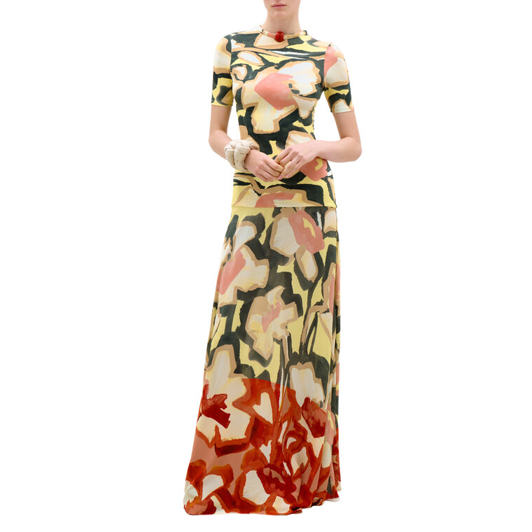 Beca Short Sleeve Maxi Dress image number null