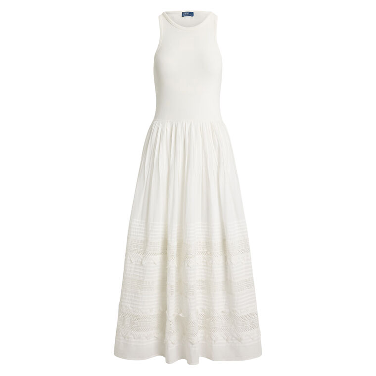 Lace-Trim Tank Dress image number null