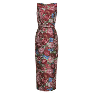 Sarita Floral Jacquard Dress