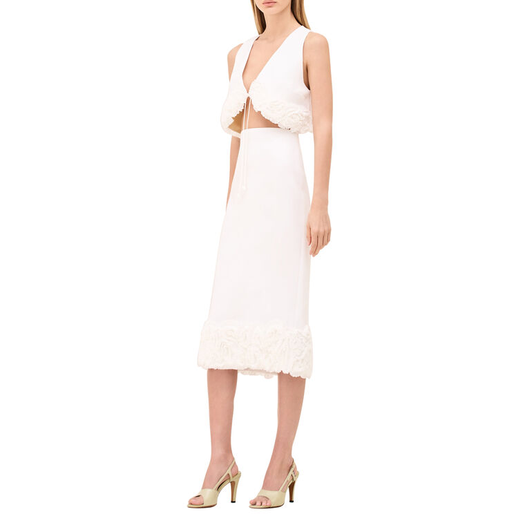 Cormara Midi Skirt With Floral Hem image number null
