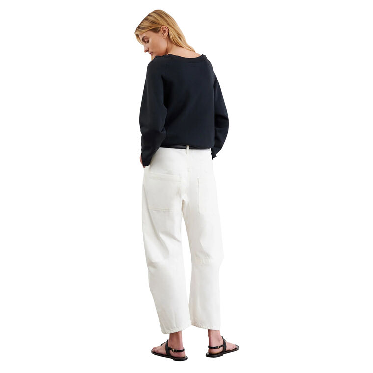 Shon Mid Rise Relaxed Fit Cropped Jean image number null